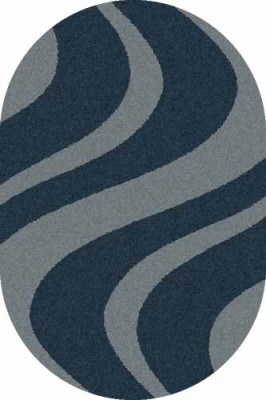 Овальный ковер PLATINUM T617 NAVY-BLUE